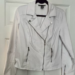 Kate and Mallory white denim jacket